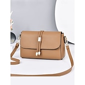 cheap Crossbody Bags-Women&#039;s Faux Leather Crossbody Bags in Black and Burgundy – Elegant Shoulder Bags for Everyday Use and Special Occasions