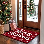preiswerte Weihnachtsteppiche und -matten-Weihnachtsdekorationen Fußmatte Zuckerstange Pointessia Küchenmatte Bodenmatte rutschfester Flächenteppich Ölfester Teppich Indoor Outdoor Matte Schlafzimmerdeko Badezimmermatte Eingangsteppich