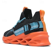 economico Sneakers da uomo-scarpe da ginnastica sportive da uomo in Flyknit verde neon - scarpe da corsa leggere e traspiranti con un design unico della suola