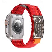 Χαμηλού Κόστους Ζώνες Apple Watch-Αθλητικό Μπρασελέ Συμβατό με Ζάντα ρολογιού Apple Watch 38mm 40mm 41mm 42mm 44mm 45mm 49mm Μεταλλικό κούμπωμα Ρυθμιζόμενο Αναπνέει Νάιλον Ανταλλακτικό λουράκι ρολογιού για iwatch Ultra 2 Series 9 8 7