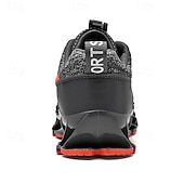 preiswerte Sneaker für Herren-Herren Turnschuhe Flyknit Schuhe Fliegendes Weben Komfortabel Rutschfest Schnürsenkel Dunkelrot Schwarz Weiß