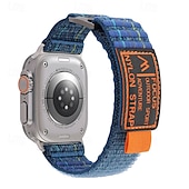Χαμηλού Κόστους Ζώνες Apple Watch-Αθλητικό Μπρασελέ Συμβατό με Ζάντα ρολογιού Apple Watch 38mm 40mm 41mm 42mm 44mm 45mm 49mm Μεταλλικό κούμπωμα Ρυθμιζόμενο Αναπνέει Νάιλον Ανταλλακτικό λουράκι ρολογιού για iwatch Ultra 2 Series 9 8 7