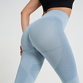 billiga Yoga Leggings &amp; Tights-Dam Yogabyxor Yoga leggings Lappverk Hög midja Yoga Gymträning Pilates Trikåer Svart Rosa Armégrön Höst sporter Sportkläder Elastisk Smal