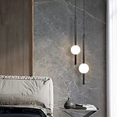 levne Ostrovní světla-severská závěsná lampa skleněná koule závěsná lampa skleněná koule ložnice postel dlouhá řada závěsná lampa restaurace výzdoba lampa jídelna bar