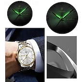 ieftine Ceasuri Quartz-noua tendință de modă pentru bărbați cu calendar dublu ceas cu quartz luminos, simplu, versatil, timp liber, călătorie, sport, ceas pentru bărbați
