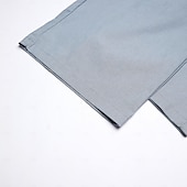 abordables Ensembles-Ensembles en coton et lin pour femmes, ensembles deux pièces, couleur unie, mode, col rond, rue, quotidien, 2 pièces, blanc, bleu, kaki, gris, printemps et automne