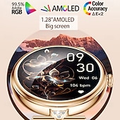 cheap Smart Wristbands-696 AK73 Smart Watch 1.28 inch Smart Band Fitness Bracelet Bluetooth Pedometer Call Reminder Sleep Tracker Compatible with Android iOS Women Hands-Free Calls Message Reminder IPX-0 40mm Watch Case
