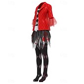 abordables Disfraces de mujer-bufón Joker: Folie à Deux Harley Quinn Falda Accesorios Calcetines y Medias Cosplay Cosplay de película for Mujer Adulto Carnaval Rendimiento Fiesta