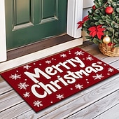 preiswerte Weihnachtsteppiche und -matten-Weihnachtsdekorationen Fußmatte Zuckerstange Pointessia Küchenmatte Bodenmatte rutschfester Flächenteppich Ölfester Teppich Indoor Outdoor Matte Schlafzimmerdeko Badezimmermatte Eingangsteppich