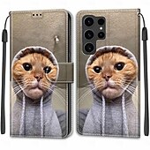 cheap Samsung Cases-Phone Case For S24 Ultra S24 Plus S24 S23 S22 S21 S20 Ultra Plus FE A55 A35 A25 A15 5G A14 A34 A54 A73 A53 A33 A72 Back Cover with Stand Holder with Wrist Strap Card Slot Retro TPU PU Leather