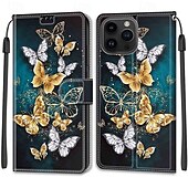 economico Cover per iPhone-telefono Custodia Per iPhone 15 Pro Max Plus Copertura Posteriore con Supporto Con Cinturino da Polso Slot per Carte Retrò TPU Pelle PU