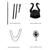 preiswerte Damenkostüme-Cosplay Männlich Kleid Cosplay Kostüm Haloween Figuren Erwachsene Damen Cosplay Halloween Karneval Einfaches Karnevalskostüm