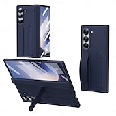 levne Pouzdra pro Samsung-Pouzdro na telefon pro Samsung Galaxy Z Fold 6 Z Fold 5 Z Fold 4 Z Fold 3 Zadní kryt s držákem s ochranou obrazovky plně ochranné retro Armor PC silikonové
