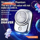 abordables Rasage et épilation-Mini rasoir de voyage portable sans fil rechargeable par USB pour enlever les poils de la poitrine et du corps