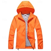 baratos Casacos Leves, Polares &amp; Caminhada-Homens Jaqueta Softshell Jaqueta de Trilha Ao ar livre A Prova de Vento Impermeável Jaqueta leve Jaqueta corta-vento Viajar Preto Branco Amarelo Roxo Escuro Vinho