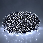 baratos Plug String Lights-dc24v tensão segura led luzes de corda de natal 100m 50m 20m 10m com 800 leds e 400 leds, luzes de natal de tira de fadas, iluminação externa à prova d&#039;água ip65 para natal, festa, eventos de ano