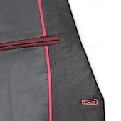  Men's Burgundy Tuxedo Suit 3 Piece Slim Fit – Wedding Prom Dinner Party Suit, One Button Shawl Lapel Blazer Vest Pants, Available in Black, Blue, Green