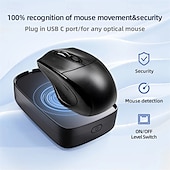 abordables Souris-Souris indétectable 5v 1a simulant le déplacement de la souris souris filaire sans fil compatible pour le réveil de l&#039;ordinateur pour garder le PC actif