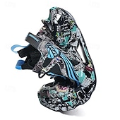 economico Sneakers Casual-sneakers alte da uomo con motivo graffiti – scarpe sportive streetwear colorate con chiusura con lacci, tomaia in mesh traspirante per abbigliamento casual e sportivo