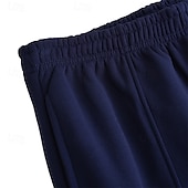 preiswerte Gerade Bein-Herren Jogginghose Fleecehose Hose Gerade geschnittene Sweatpants Ausgestellte Jogginghose Kordelzug Tasche Elastischer Bund Farbblock Komfort Weich Outdoor Täglich Ausgehen Mode Lässig Schwarz