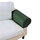 baratos Cobertura de Sofa-Capa de Braço de Cadeira de Banqueta Cor Sólida Colcha de Poliéster