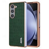 Недорогие Чехлы для Samsung-телефон Кейс для Назначение Z-образный сгиб 7 Z-сгиб 6 Z Fold 5 Z Fold 4 Z Fold 3 Кейс на заднюю панель Защита от удара Ретро Покрытие Металл