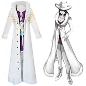 olcso Anime kosztümök-One Piece Nico Robin Anime Szerepjáték Jelmezek Felszerelések Cosplay öltönyök Farsang Álarcos mulatság Kabát Felső Szoknya Kompatibilitás Női Felnőttek