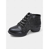 abordables Chaussures de danses latines-chaussures de danse à lacets argentées pour femmes avec empiècements floraux en maille et semelle souple, idéales pour la danse de salon, latine et jazz
