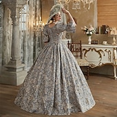 levne Šaty-Rokoko Viktoria Tarzı Retro Šaty Cosplay Paruky Kostým na Večírek Princeznovské Shakespeare Pevná barva Plesové šaty Dámské Královský Vánoce předvečer Všech svatých Karneval Párty Večerní oslava