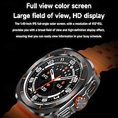 ieftine Ceasuri Smart-ceas inteligent 1,45 inch smartwatch fitness ceas alergare bluetooth pedometru memento de apel tracker activitate compatibil cu Android ios femei bărbați standby lung apeluri mâini libere rezistent la apă