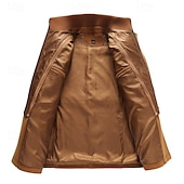 billiga Trenchcoat för män-Herr Vindtät jacka Yllekappa Trenchcoat Dagligen Semester Höst vinter Ylle Håller värmen Vindtät Ytterkläder Kläder Mode Klassisk Slät Ficka Kavajslag Enkelknäppt