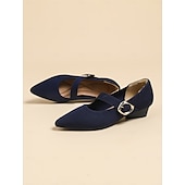 ieftine Block Heels-pantofi de damă din tricot Mary Jane cu curea cu cataramă – pantofi confortabili și eleganti cu toc joasă pentru ținute casual sau de birou