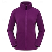 halpa Softshell-, fleece- ja vaellustakit-Naisten Fleecetakki Talvi ulko- Pidä lämpimänä Fleece-vuori Fleecetakit Kokovetoketju Kiipeily Telttailu / Retkely / Luolailu Matkailu Vaalea khaki Musta Keltainen Pinkki Punainen