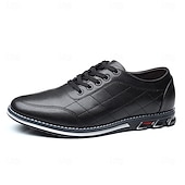 baratos Sapatos Casuais com Cadarço-tênis masculino de couro sintético azul acolchoado - calçados casuais estilosos com cadarço e sola durável para uso diário e atividades ao ar livre