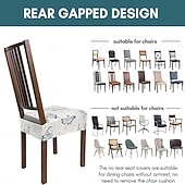 お買い得  ダイニングチェアカバー-キッチンチェアカバー フラワー プリント ポリエステル スリップカバー