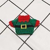 baratos Conjuntos de Roupas e Acessórios para Bonecas-Conjunto de Roupas para Boneca de 7in/17cm Roupas de Pelúcia ForLabubu Suéter de Boneca (SEM Boneca)
