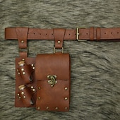economico Accessori e altro-Retrò Vintage Medievale Rinascimento Cintura in Vita Borsello da Cintura Bottiglia magica Costume Per uomo Per donna Celtico Vichingo Fantasia Halloween Carnevale Feste LARP Fiera Rinascimentale