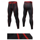 abordables Pantalones de Correr &amp; Mallas-Hombre Leggings mallas Pantalones para correr Leggings Pantalones de chándal Bolsillo Cintura elástica Alta cintura Mallas Leggings Exterior Deporte Deportivo Otoño Secado rápido Ligero Suave Maratón