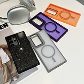 お買い得  サムスン用ケース-電話 ケース 用途 S24 Ultra S24 Plus S24 S24 FE S23 S23 Ultra S23 Plus S21 FE S20 FE S25ウルトラ バックカバー スタンド付き 磁石バックル ワイヤレス充電をサポート レトロ風 TPU アクリル PC