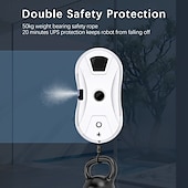 cheap Cordless Vacuum-Window Cleaning Machine With Water Tank Automatic Water Spray Planning Type Fully Automatic Window Cleaning Robot