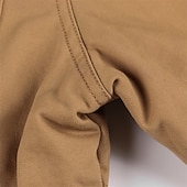 billiga Cargo Jackor-Herr Vinterjacka Fleece-jacka Vardaglig jacka Dagligen Semester Håller värmen Ficka Fleece Höst vinter Slät Mode Streetwear Huva Normal Svart Grön Kaki Jacka