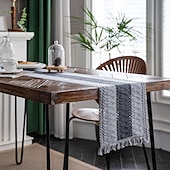 cheap Tablecloth-Tablerunner Decorative and Durable Table Cover Ideal for Dining and Kitchen Tables Perfect for Everyday Use or Special Occasions