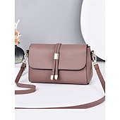 cheap Crossbody Bags-Women&#039;s Faux Leather Crossbody Bags in Black and Burgundy – Elegant Shoulder Bags for Everyday Use and Special Occasions