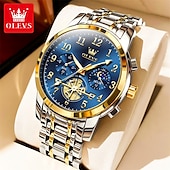cheap Quartz Watches-New Olevs Brand Trend Fashion Men&#039;S Watches Luminous Chronograph Digital Scale Multifunction Waterproof Simple Quartz Watch Men&#039;S Wristwatch