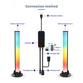 رخيصةأون ضوء الليل الذكي-سطح المكتب جو ضوء tuya wifi bluetooth ذكي ملون تنافسي لعبة تلفزيون خلفية ضوء bluetooth app تحكم عن بعد usb امدادات طاقة داخلي ضوء زخرفي