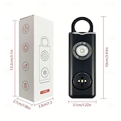 cheap Security Sensors &amp; Alarms-Pull Pin Self-Defense Emergency Security Personal Alarm 130dB Sound Rechargeable Anti-lost Work With Apple Find My