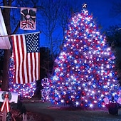 baratos Plug String Lights-dc24v tensão segura led luzes de corda de natal 100m 50m 20m 10m com 800 leds e 400 leds, luzes de natal de tira de fadas, iluminação externa à prova d&#039;água ip65 para natal, festa, eventos de ano