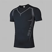 economico T-shirt e Canottiere da Corsa-Per uomo T-shirt Compressione Maglia Atletica Maglia da palestra Camicia fitness Manica corta Maglietta Informale Athleisure Traspirante Asciugatura rapida Compressione Allenamento in palestra Corsa