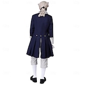 preiswerte Outfits-Retro Vintage Rokoko Viktorianisch Hose Hemd Trenchcoat Gentleman Kostüm Herren königlich Halloween Karneval Maskerade Leistung Party Karneval von Venedig Erwachsene Mantel Weste Hemd Ganzjahres