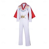 preiswerte Herrenkostüme-Superstar Jumpsuit Erwachsene Herren Cosplay Party / Abend Maskerade Einfaches Karnevalskostüm